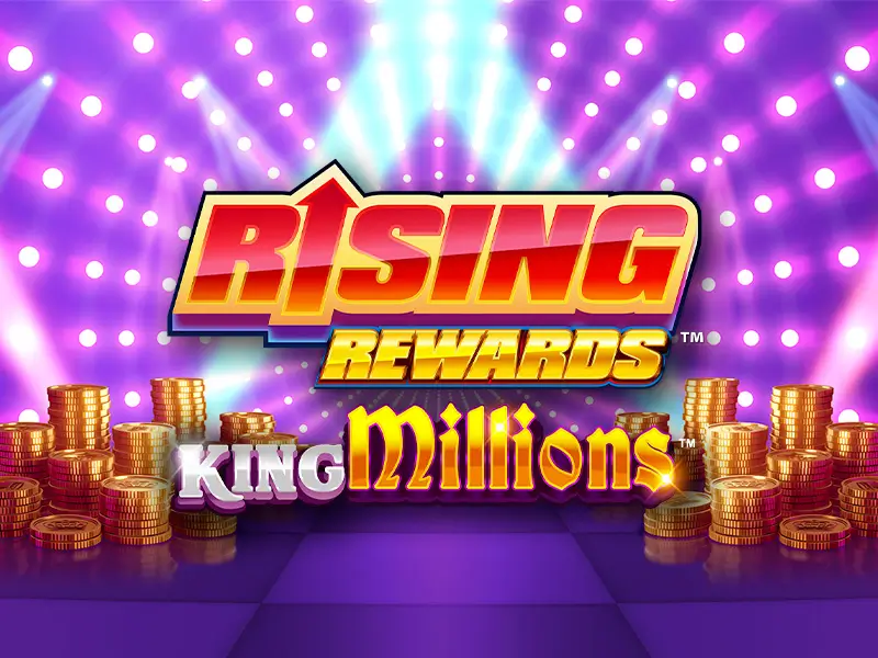 Imagem do slot Rising Rewards King Millions - mega jackpot na aaabet
